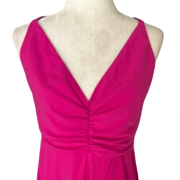 Lovers + Friends Claire Very Berry Pink Asymmetrical Bodycon Midi Maxi Dress - L - Picture 5 of 15